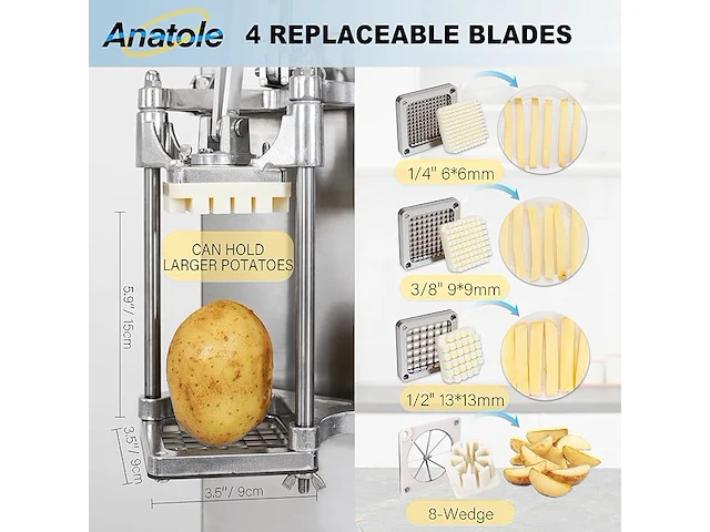 Anatole professionele frituursnijder - afbeelding 3 van  5