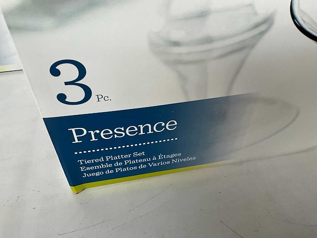 Anchor hocking presence 3-delig serveer plateau set (2x) - afbeelding 3 van  5