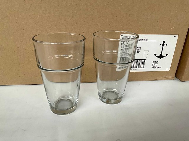 Anchor hocking stapelbare glazen (62x) - afbeelding 2 van  5