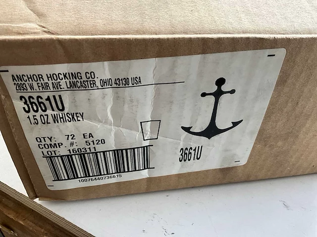 Anchor hocking whiskey / shot glas (155x) - afbeelding 5 van  5