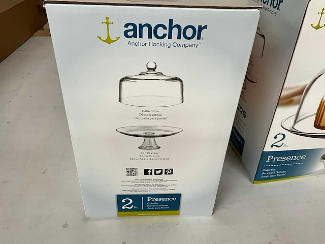 Anchor presence 2-delige taart serveerset (2x) - afbeelding 3 van  4