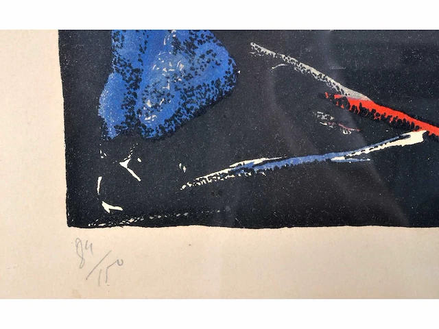 André lanskoy - abstracte compositie - litho - afbeelding 4 van  7