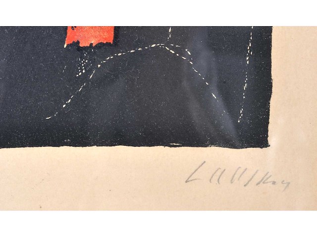 André lanskoy - abstracte compositie - litho - afbeelding 3 van  7