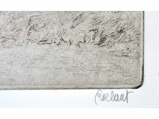 André roelant - landschap - ets - afbeelding 3 van  6