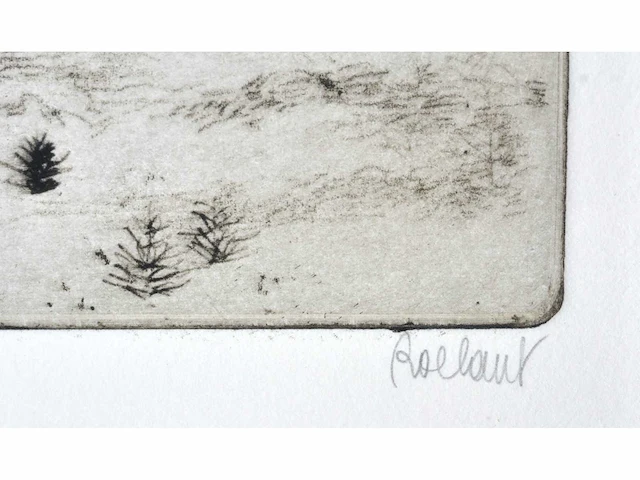 André roelant - landschap - ets - afbeelding 3 van  8