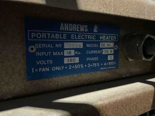 Andrews-sykes de 95 heater (2x) - afbeelding 5 van  5
