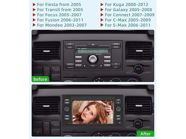 Android autoradio voor ford - afbeelding 2 van  3