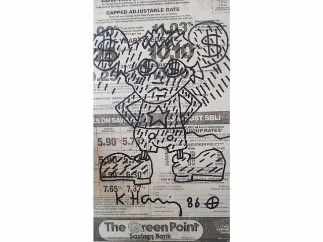 Andy mouse -keith haring - afbeelding 1 van  2