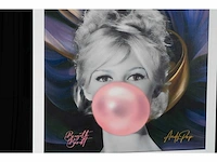 Andy pop - brigitte bardot - liefde ! - 1/1 kunstwerk - afbeelding 5 van  6