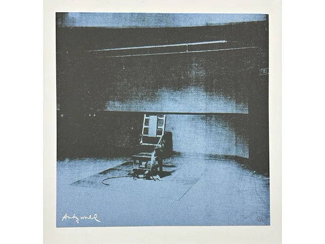 Andy warhol - electric chair - afbeelding 1 van  1