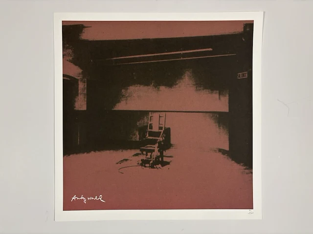 Andy warhol - electric chair - afbeelding 1 van  1