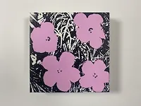 Andy warhol - flowers op canvas - afbeelding 1 van  4