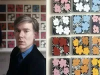 Andy warhol - flowers op canvas - afbeelding 3 van  4