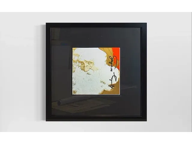 Andy warhol - gesigneerde uitnodiging - afbeelding 1 van  1