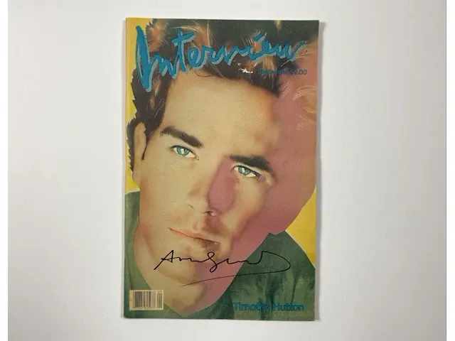 Andy warhol - interview magazine - gesigneerd - afbeelding 1 van  1