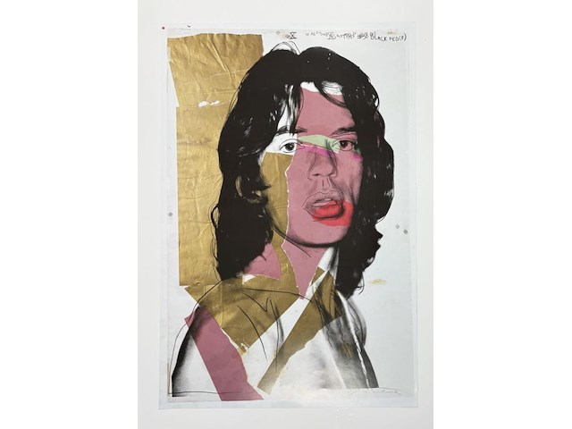 Andy warhol - mick jagger - afbeelding 1 van  1