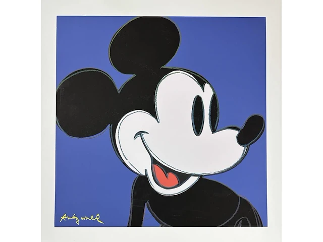 Andy warhol - mickey mouse - afbeelding 1 van  1