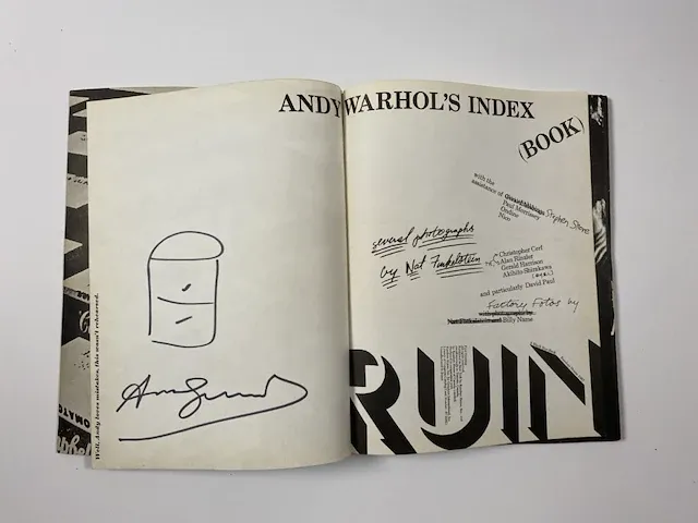Andy warhol - pop up boek met tekening - afbeelding 1 van  5