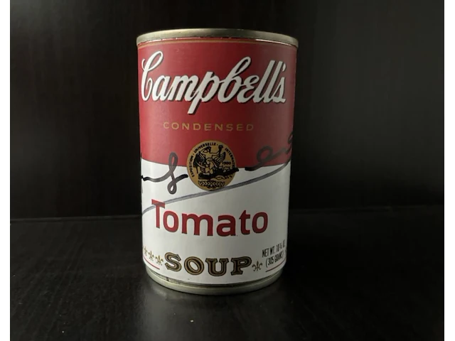 Andy warhol - tomato blik gesigneerd - afbeelding 1 van  3