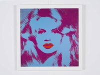 Andy warhol (after)-brigitte bardot, 1974 - 50x50 cm - gelimiteerd & certificaat - afbeelding 2 van  6