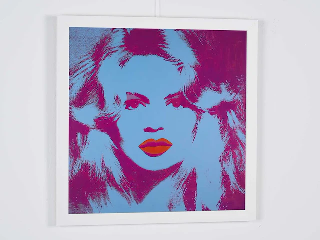 Andy warhol (after)-brigitte bardot, 1974 - 50x50 cm - gelimiteerd & certificaat - afbeelding 3 van  6
