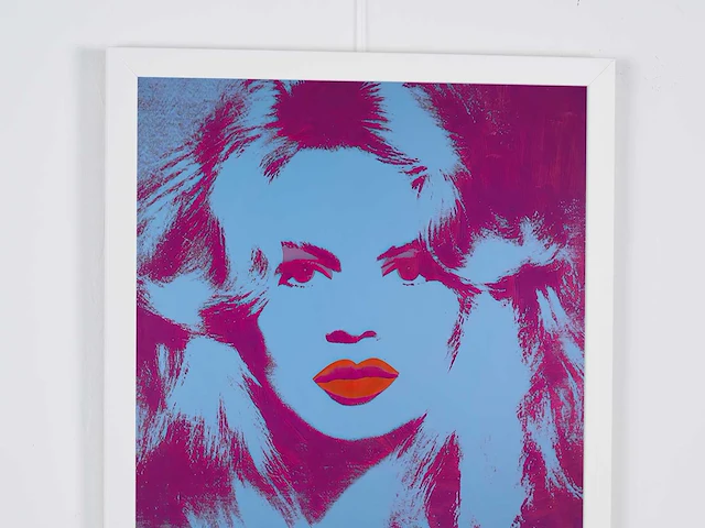 Andy warhol (after)-brigitte bardot, 1974 - 50x50 cm - gelimiteerd & certificaat - afbeelding 4 van  6