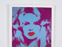 Andy warhol (after)-brigitte bardot, 1974 - 50x50 cm - gelimiteerd & certificaat - afbeelding 4 van  6