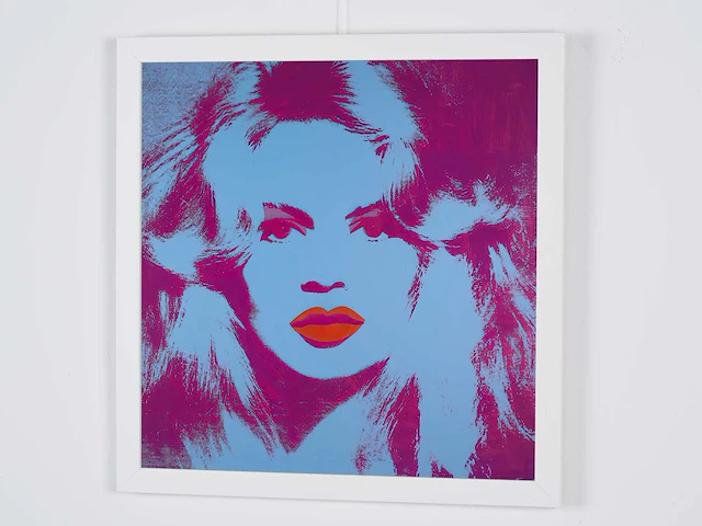 Andy warhol (after)-brigitte bardot, 1974 - 50x50 cm - gelimiteerd & certificaat - afbeelding 5 van  6