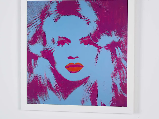 Andy warhol (after)-brigitte bardot, 1974 - 50x50 cm - gelimiteerd & certificaat - afbeelding 6 van  6