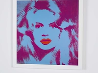 Andy warhol (after)-brigitte bardot, 1974 - 50x50 cm - gelimiteerd & certificaat - afbeelding 6 van  6