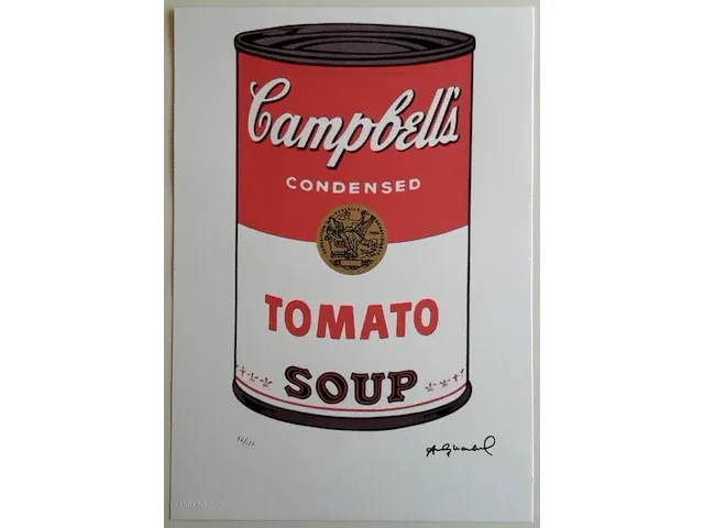 Andy warhol – campbell's soup tomato - afbeelding 1 van  1