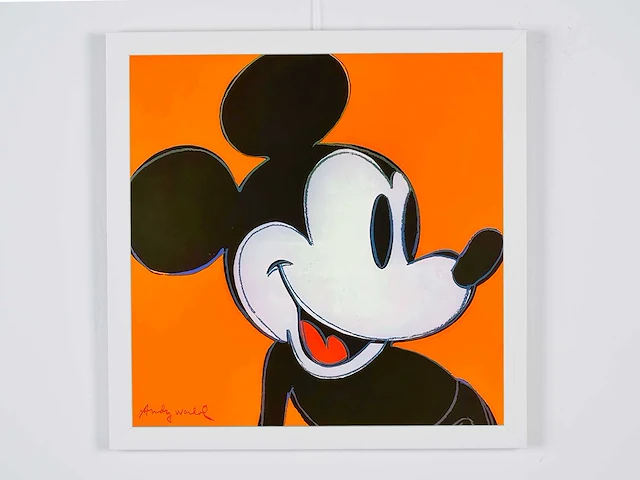 Andy warhol (na) - mickey mouse 1982 - oranje - afbeelding 1 van  5