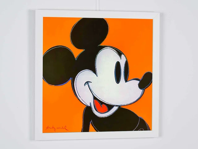 Andy warhol (na) - mickey mouse 1982 - oranje - afbeelding 2 van  5