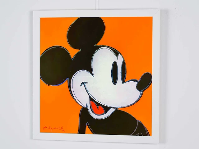 Andy warhol (na) - mickey mouse 1982 - oranje - afbeelding 4 van  5