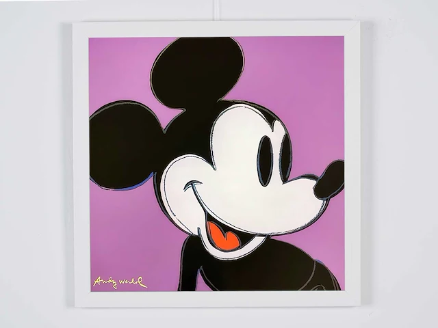 Andy warhol (na) - mickey mouse 1982 - paars - afbeelding 1 van  6