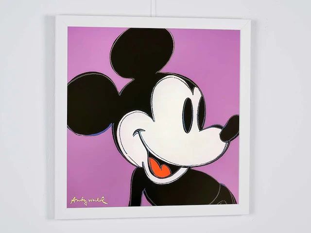 Andy warhol (na) - mickey mouse 1982 - paars - afbeelding 2 van  6
