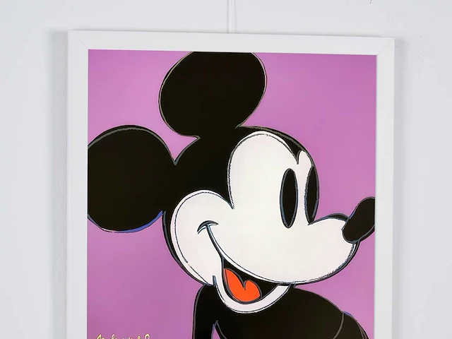 Andy warhol (na) - mickey mouse 1982 - paars - afbeelding 3 van  6