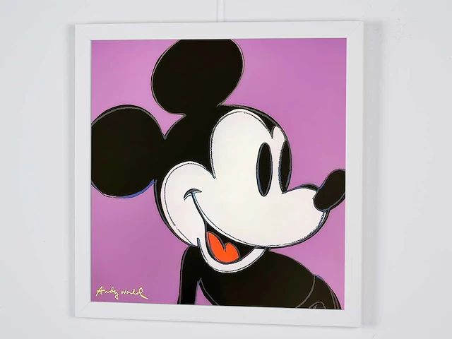 Andy warhol (na) - mickey mouse 1982 - paars - afbeelding 4 van  6