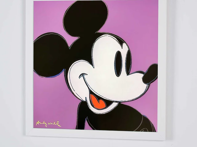 Andy warhol (na) - mickey mouse 1982 - paars - afbeelding 5 van  6