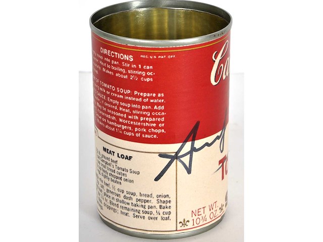 Andy warhol (naar) - campbell's tomato soup - conserveblik - afbeelding 4 van  8