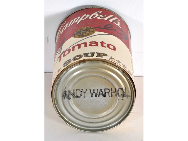 Andy warhol (naar) - campbell's tomato soup - conserveblik - afbeelding 6 van  8