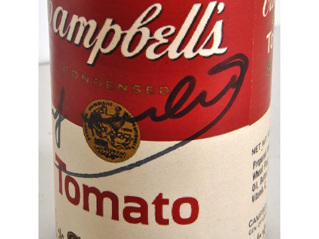 Andy warhol (naar) - campbell's tomato soup - conserveblik - afbeelding 8 van  8