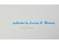 Andy warhol (naar) - moonwalk - 97x97 cm - certificaat - afbeelding 2 van  13