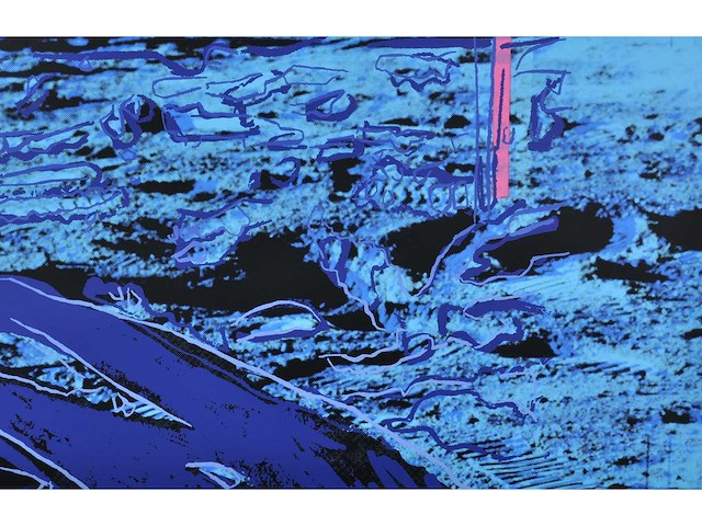 Andy warhol (naar) - moonwalk - 97x97 cm - certificaat - afbeelding 11 van  13