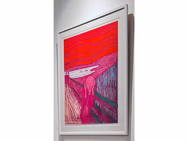 Andy warhol (naar) - the scream - zeefdruk - afbeelding 3 van  10