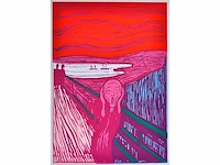 Andy warhol (naar) - the scream - zeefdruk - afbeelding 9 van  10