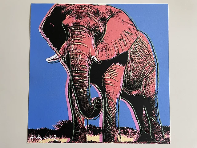 Andy warhol : olifant - afbeelding 1 van  1