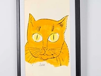 Andy warhol's (after) - sam the cat n°1 - 70x50 cm - limited edition & certificaat - afbeelding 5 van  7