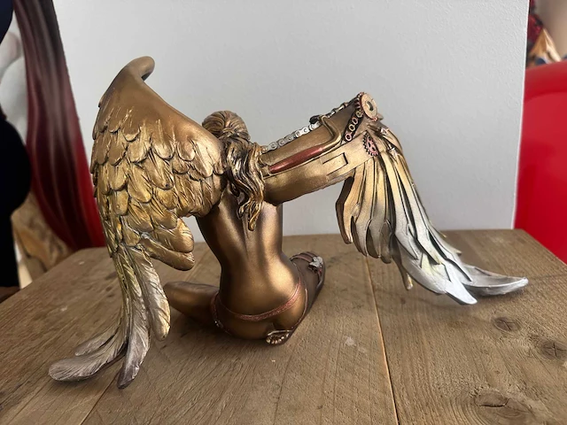 Angel / engel dame steampunk h20cm - afbeelding 2 van  3