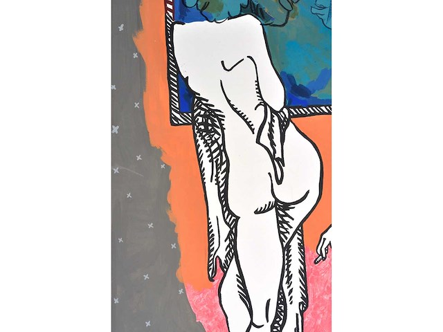 Ángel ramírez - heads in the clouds - gemengde techniek - 1995 - afbeelding 2 van  14